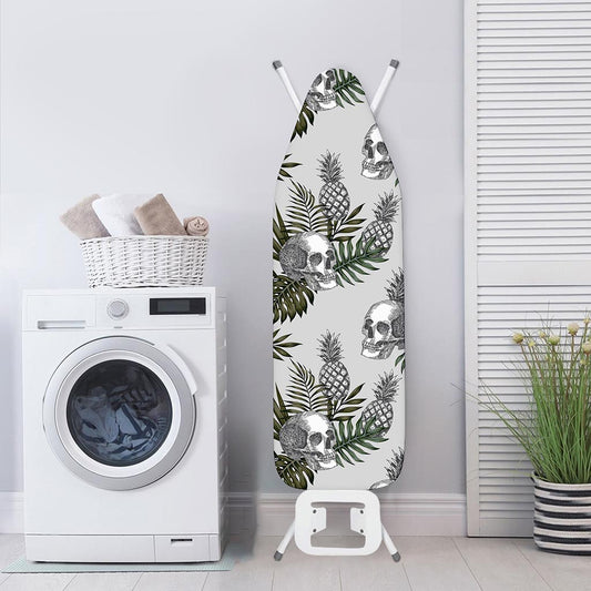 Tropical Pineapple Skull Pattern Print Ironing Board Cover