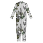 Tropical Pineapple Skull Pattern Print Jumpsuit