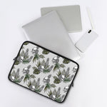 Tropical Pineapple Skull Pattern Print Laptop Sleeve