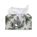 Tropical Pineapple Skull Pattern Print Leather Tissue Box Cover