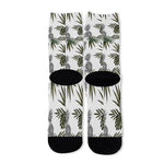 Tropical Pineapple Skull Pattern Print Long Socks