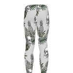 Tropical Pineapple Skull Pattern Print Men's leggings