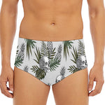 Tropical Pineapple Skull Pattern Print Men's Triangle Swim Briefs
