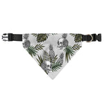Tropical Pineapple Skull Pattern Print Over The Collar Dog Bandana