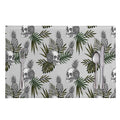 Tropical Pineapple Skull Pattern Print Placemat