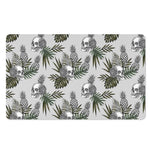 Tropical Pineapple Skull Pattern Print Polyester Doormat