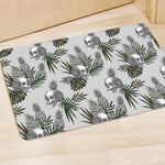Tropical Pineapple Skull Pattern Print Polyester Doormat