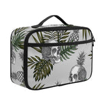 Tropical Pineapple Skull Pattern Print Portable Lunch Bag