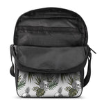 Tropical Pineapple Skull Pattern Print Rectangular Crossbody Bag