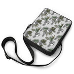 Tropical Pineapple Skull Pattern Print Rectangular Crossbody Bag