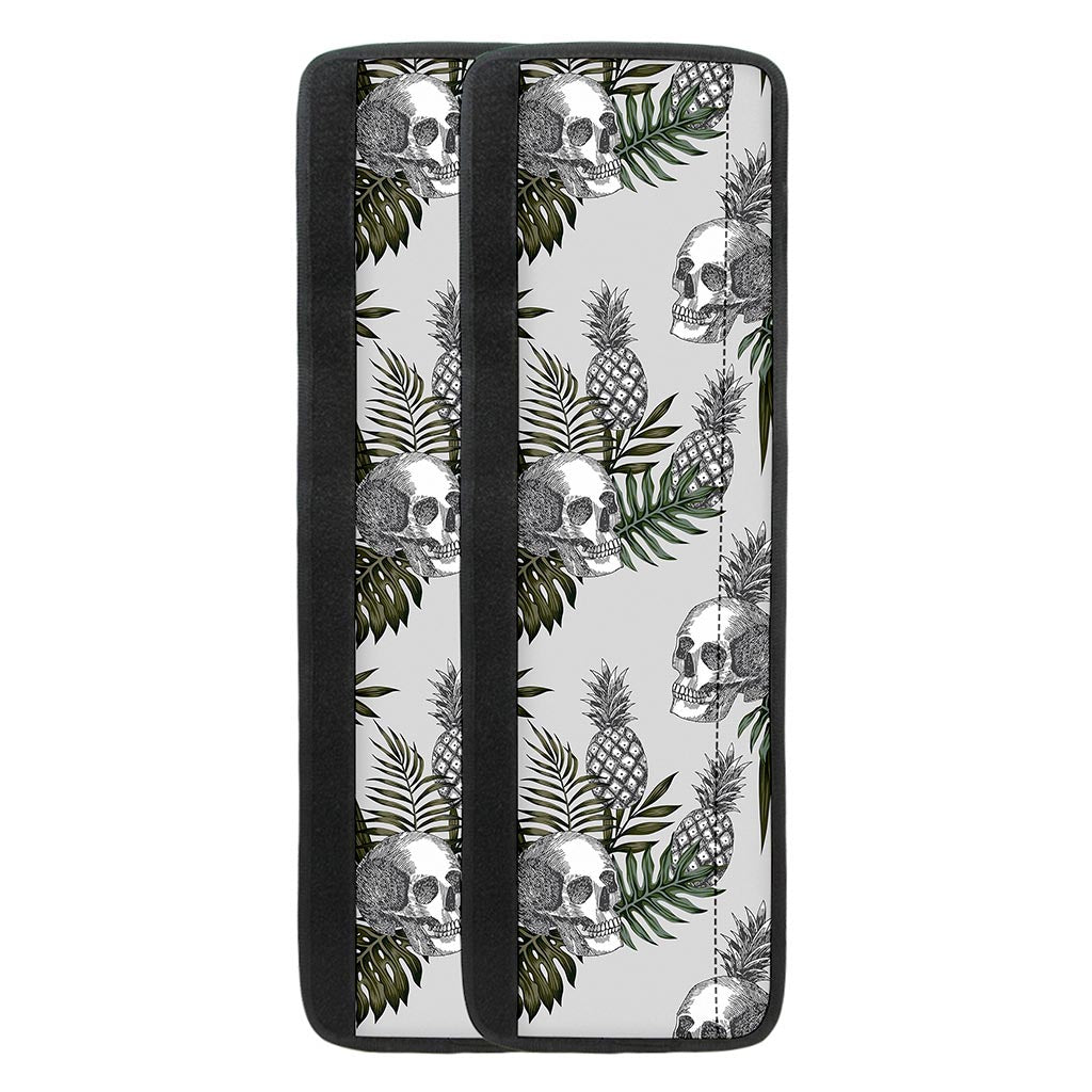 Tropical Pineapple Skull Pattern Print Refrigerator Handle Covers