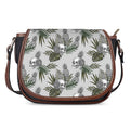 Tropical Pineapple Skull Pattern Print Saddle Bag