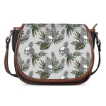Tropical Pineapple Skull Pattern Print Saddle Bag
