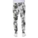Tropical Pineapple Skull Pattern Print Scuba Joggers