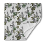 Tropical Pineapple Skull Pattern Print Silk Bandana
