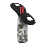 Tropical Pineapple Skull Pattern Print Single Neoprene Wine Tote