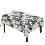 Tropical Pineapple Skull Pattern Print Tablecloth