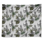 Tropical Pineapple Skull Pattern Print Tapestry