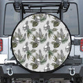 Tropical Pineapple Skull Pattern Print Tire Cover