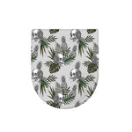 Tropical Pineapple Skull Pattern Print Toilet Lid Cover