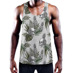 Tropical Pineapple Skull Pattern Print Training Tank Top