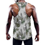 Tropical Pineapple Skull Pattern Print Training Tank Top