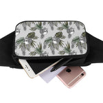 Tropical Pineapple Skull Pattern Print Waist Bag