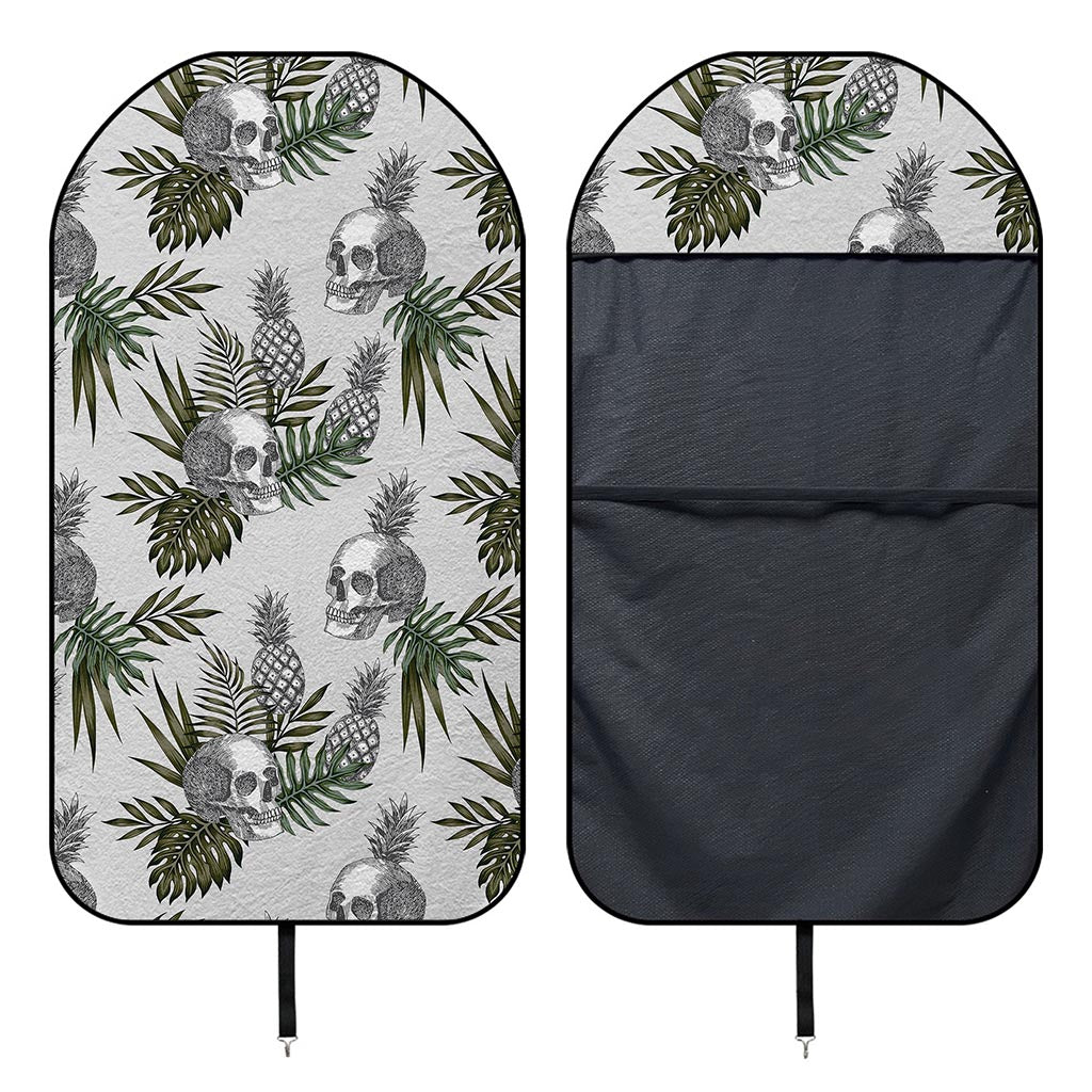 Tropical Pineapple Skull Pattern Print Waterproof Car Seat Cover