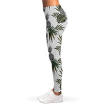 Tropical Pineapple Skull Pattern Print Women's Leggings