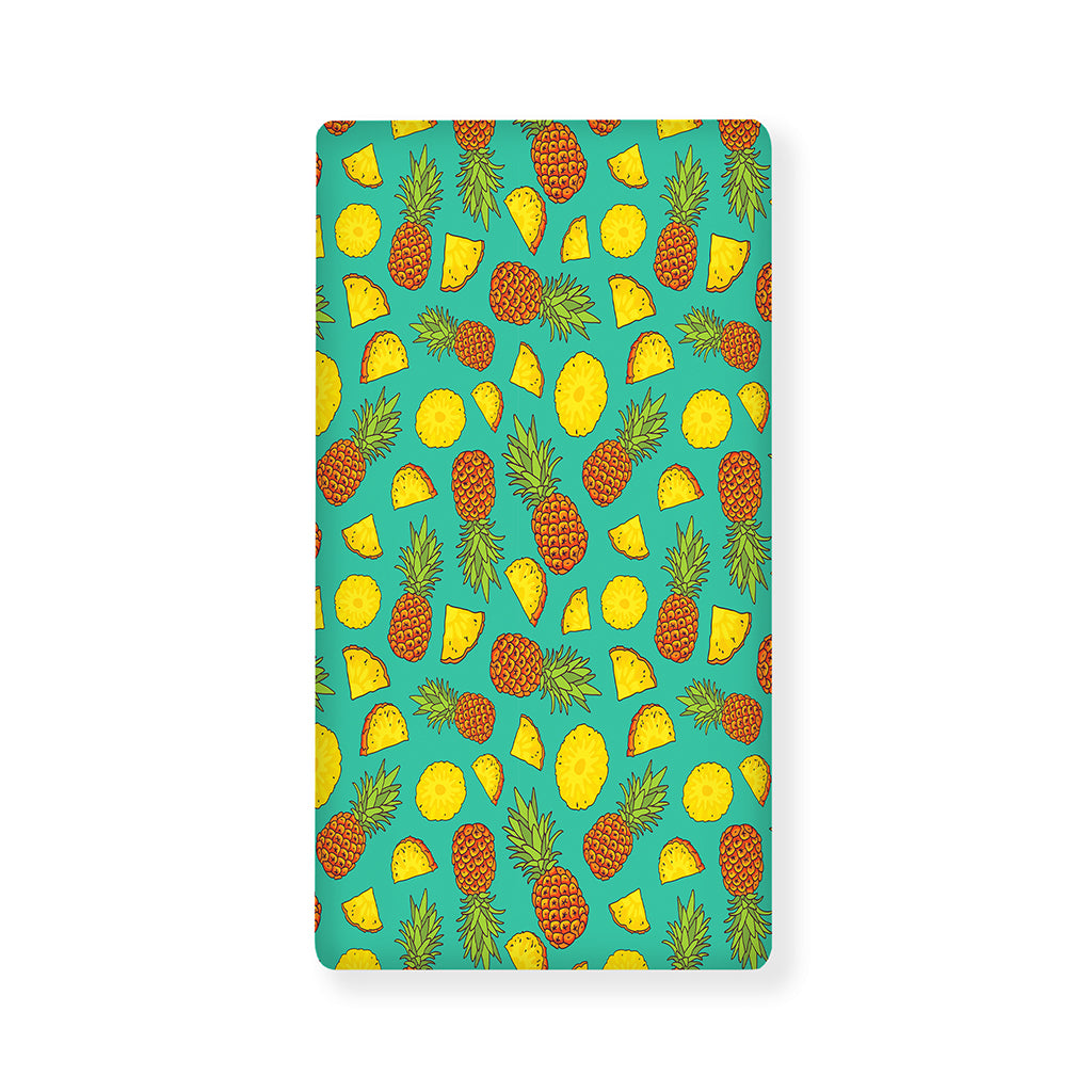 Tropical Pineapples Pattern Print Baby Crib Sheet