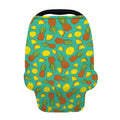Tropical Pineapples Pattern Print Baby Seat Cover