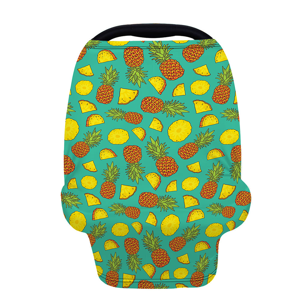 Tropical Pineapples Pattern Print Baby Seat Cover