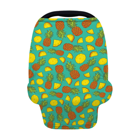 Tropical Pineapples Pattern Print Baby Seat Cover