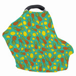 Tropical Pineapples Pattern Print Baby Seat Cover