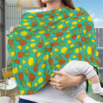 Tropical Pineapples Pattern Print Baby Seat Cover