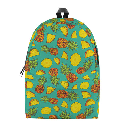 Tropical Pineapples Pattern Print Backpack