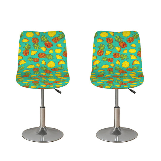 Tropical Pineapples Pattern Print Bar Stool Covers