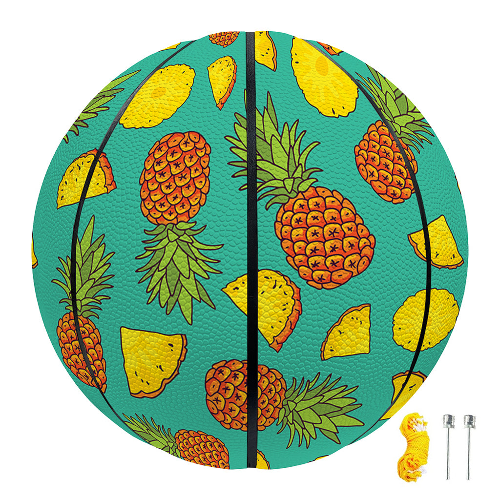 Tropical Pineapples Pattern Print Basketball