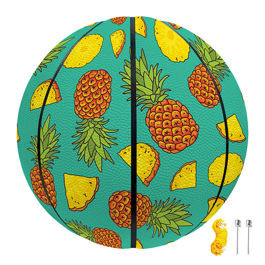 Tropical Pineapples Pattern Print Basketball