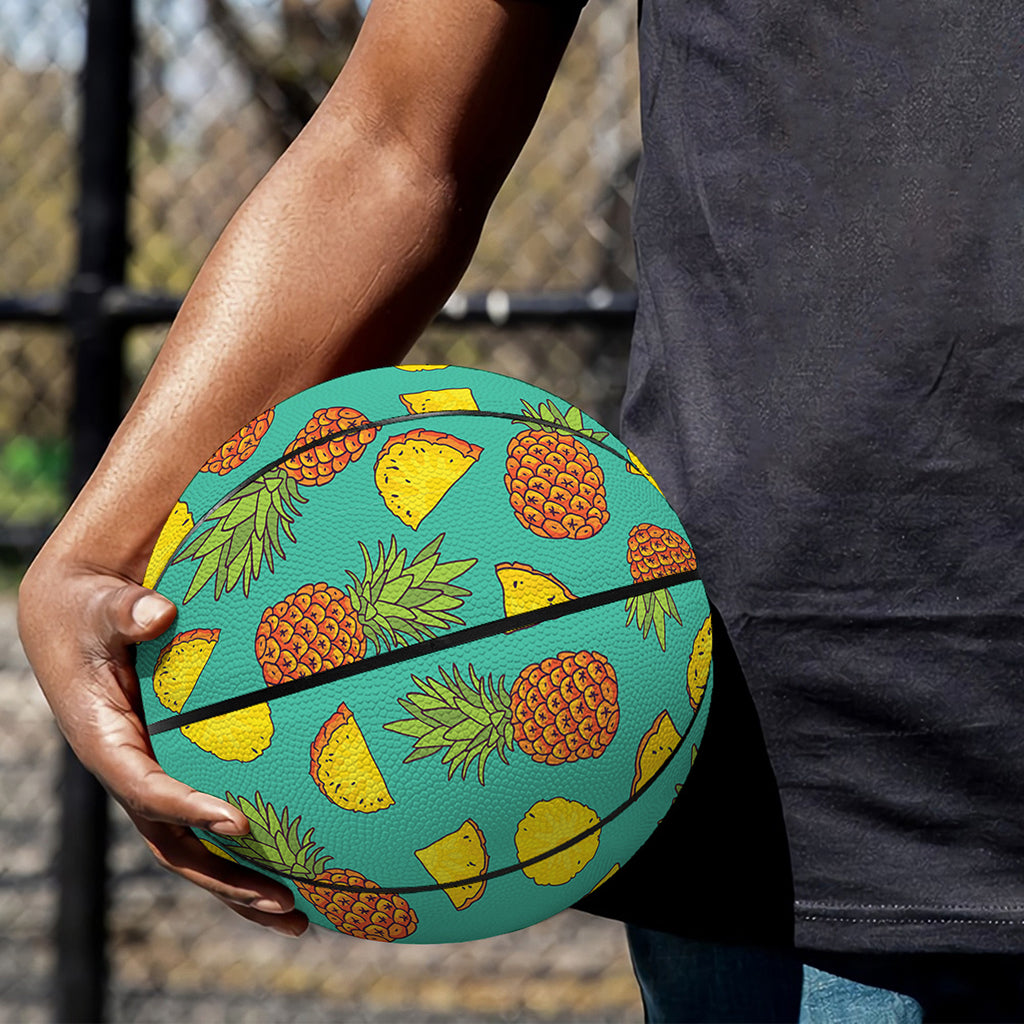 Tropical Pineapples Pattern Print Basketball