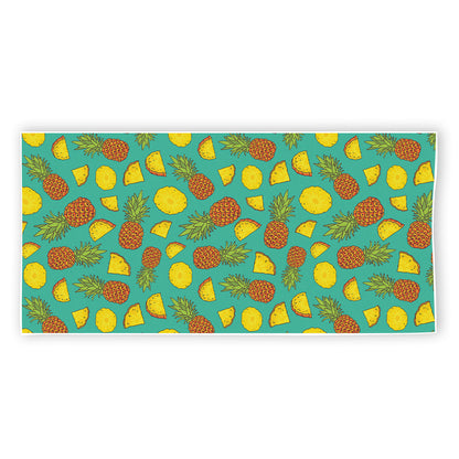 Tropical Pineapples Pattern Print Beach Towel