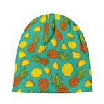 Tropical Pineapples Pattern Print Beanie