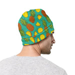 Tropical Pineapples Pattern Print Beanie