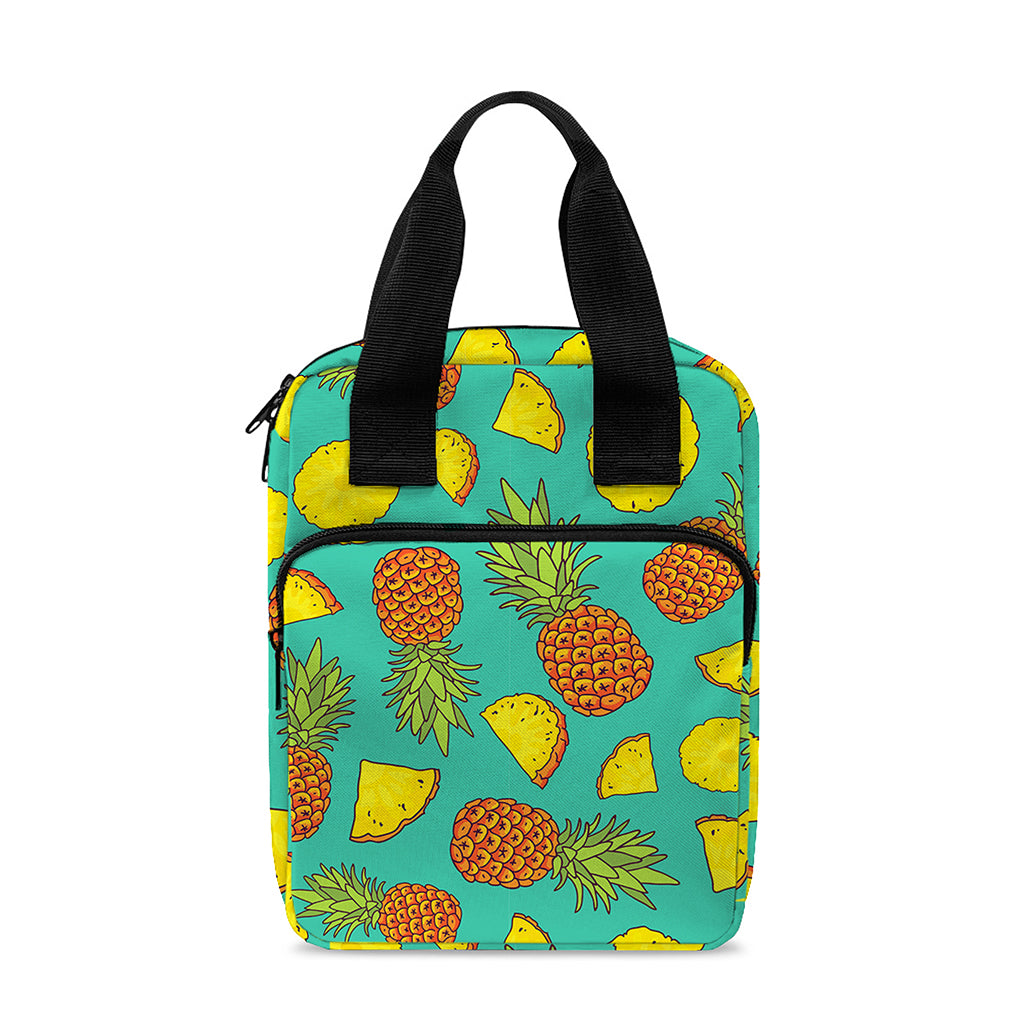 Tropical Pineapples Pattern Print Bible Tote Bag