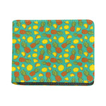 Tropical Pineapples Pattern Print Bifold Wallet