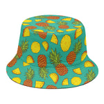 Tropical Pineapples Pattern Print Bucket Hat