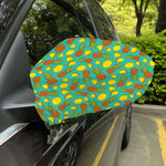 Tropical Pineapples Pattern Print Car Side Mirror Covers