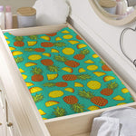 Tropical Pineapples Pattern Print Changing Pad Cover