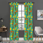 Tropical Pineapples Pattern Print Curtain