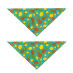 Tropical Pineapples Pattern Print Dog Bandana
